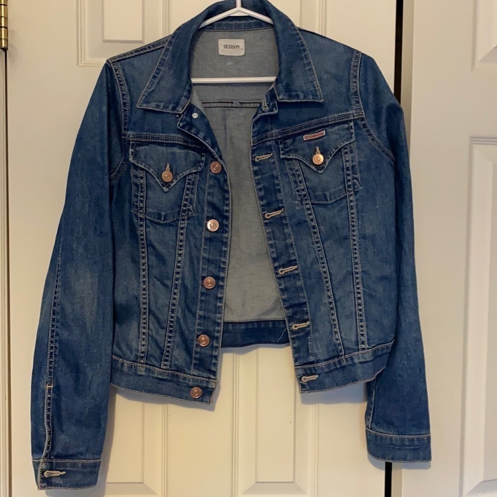 Hudson jean jacket sz m - Picture 2 of 6